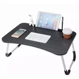 Laptoptisch 60x40 cm – Klappbarer & Tragbarer Notebooktisch für Sofa und Bett