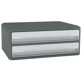 CEP Schubladenbox MoovUp lichtgrau 1090116361, DIN A4 quer mit 2 Schubladen, 1 St.