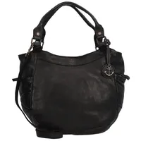Harbour 2nd Selina Schultertasche Leder 36 cm schwarz