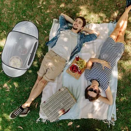 Relaxdays Fliegenhaube Lebensmittel groß 40 x 107 x 58 cm weiß-schwarz