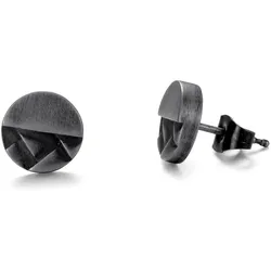 Single-Ohrstecker »Schmuck Geschenk Ohrschmuck einzeln Woven, mit Struktur«, 26699601-0 antikfarben-schwarz