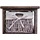 Mendler Regal Kommode mit 5 Korbschubladen 90x25x28cm, Shabby-Look, Vintage ~ braun