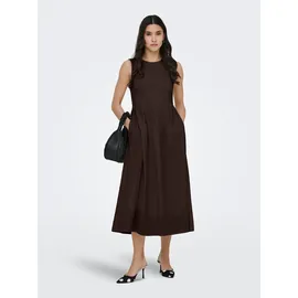Jdy Midikleid Unifarben Braun XL