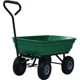 vidaXL Garten-Kippwagen 300 kg 75 L grün