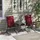 Outsunny Liegenauflage 116 x 50 x 5 cm rot 2 St.