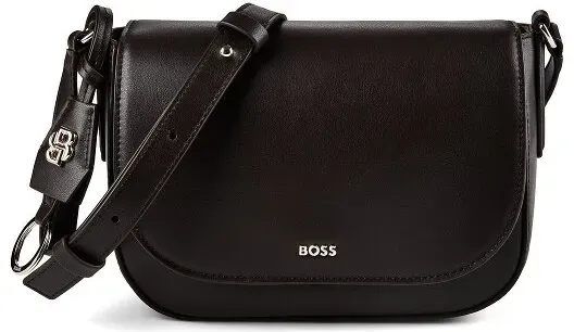 Boss Numah Umhängetasche Leder 22 cm  braun