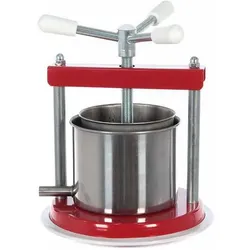 Kleine Handpresse Charly 1.3 L - für Auberginen und Trauben