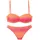 Buffalo Bügel-Bandeau-Bikini Damen pink-orange Gr.42 Cup E