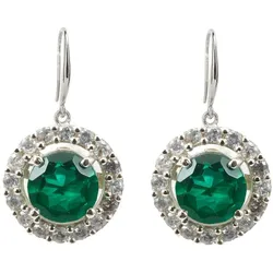 Gemshine Ohrringe 'Turmalin Quarz'   Grau Damen 