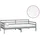 vidaXL Tagesbett 90 x 200 cm grau