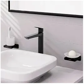 Hansgrohe Logis Fine ohne Ablaufgarnitur, Ausladung 172mm, Mattschwarz