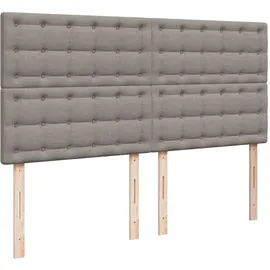 vidaXL Boxspringbett 180 x 200 cm Taupe