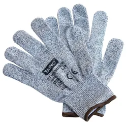 TAINO Schnittschutzhandschuhe Klasse 5 EN388 2er Set Größe L - Grau