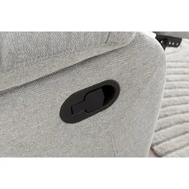 Home Affaire Relaxsessel »Lannilis mit Liegefunktion, Fernsehsessel« mit manueller oder elektrischer Relaxfunktion, hellgrau, grau