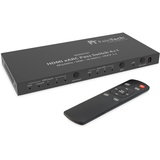 FeinTech HDMI eARC Pass Switch 4x1, für 3 HDMI-Quellen, Soundbar und TV Beamer 4K HDR Dolby Atmos