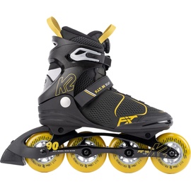 K2 Skates Herren Inline Skates F.I.T. 90 BOA, Grey - Mustard, 30G0815.1.1.120