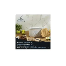 KHG Aufbewahrungsdose Brot weiß 20,2 x 19 cm