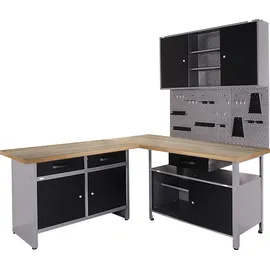 Ondis24 Werkstatt-Set »Premium One«, anthrazit, Metall - grau
