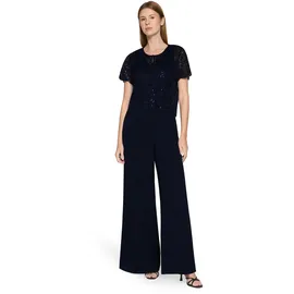 Vera Mont Damen Hosenanzug mit Bundfalten 40, Night Sky - 40W