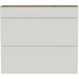 MODERANO Hängeschuhschrank 110 x 97 x 33 cm 2 Fächer, 1 Schublade weiß / weiß matt