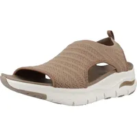 Skechers Damen Arch FIT Darling Days Sneaker, Mokka Mylar-Strick, 39 EU - 39 EU