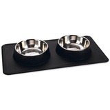 Karlie Diner Set Dex 2X350ml,14cm schwarz Hund