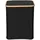 Wenko Wäschekorb Ecori 41 x 50 cm Polyester Schwarz
