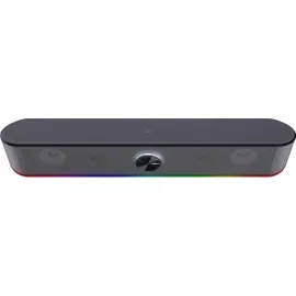 Trust Gaming Stereo Soundbar mit RGB Beleuchtung GXT 1619 Rhox, Computer Boxen, 12W, 2.0 Lautsprecher mit LED-Beleuchtung, PC Soundbar, USB-Betrieb,...