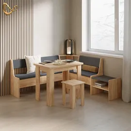 livinity® Eckbankgruppe, Tiberio Goldkraft Eiche 180 x 120 cm mit Tisch