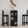vidaXL Bartisch mit Regal 102 x 50 x 103,5 cm Schwarz