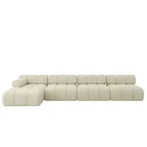 altdecor Ecksofa modulares Sofa Razon-L3 - 380x160x70 cm Beige Bouclé