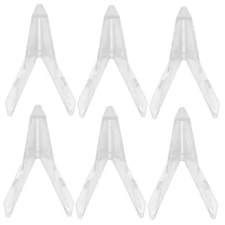 SHINEOFI 6 Stück Mini Acryl Münzständer Transparenter Münzhalter Stabiler Desktop Aufsteller Coin Display Rack für Zuhause und Büro Sammlermünzen Präsentation