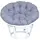 Home Affaire Relaxsessel Handgeflochten 100 x 60 x 100 cm Grau/Weiß mit Kissen