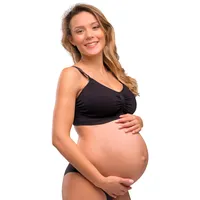 Carriwell Nahtloser Gepolsterter Schwangerschafts- & Still-BH ohne Bügel – Extra Unterstützung und Form, Atmungsaktiv, Weich & Nahtlos, inkl. BH-Verlängerung, Passt Sich Brustveränderungen an, M - M