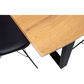 möbelliebling Josy 180 x 76 x 90 cm Wildeiche schwarz