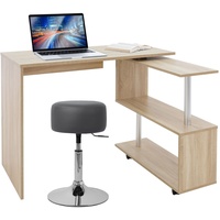 Schreibtisch drehbar Eckschreibtisch PC Bürotisch Computertisch L-Form PC-Tisch