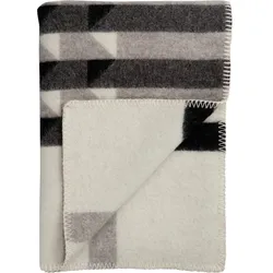 Røros Tweed - Kvam Wolldecke 200 x 135 cm, grau