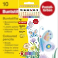 Faber-Castell EBERHARD FABER 514810 Buntstiftetui Pastell Farbstifte, 3mm, sortiert