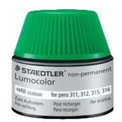 STAEDTLER Nachfülltinte Lumocolor nonpermanent, grün, Inhalt: 15 ml