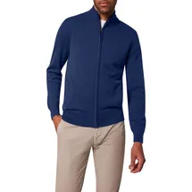 Pierre Cardin Strickjacke Strickjacke StKrgRV mit Taschen blau XXXL (58)