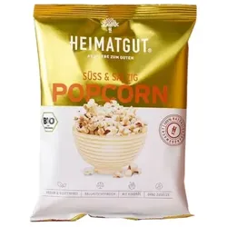 Heimatgut Popcorn mit Kokosöl - Süß und Salzig bio 30g