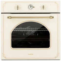 Klarstein Victoria Einbaubackofen Retro-Design 9 Funktionen 50-250°C elfenbein Vintage-Creme