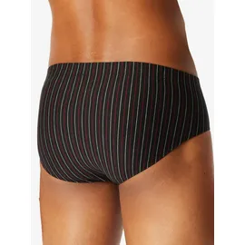 SCHIESSER 95/5 Essentials Mini Slip gestreift schwarz L 6er Pack