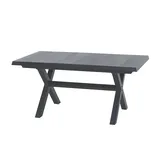 Siena Garden Sincro Ausziehtisch 200 x 90 x 77 cm Grau