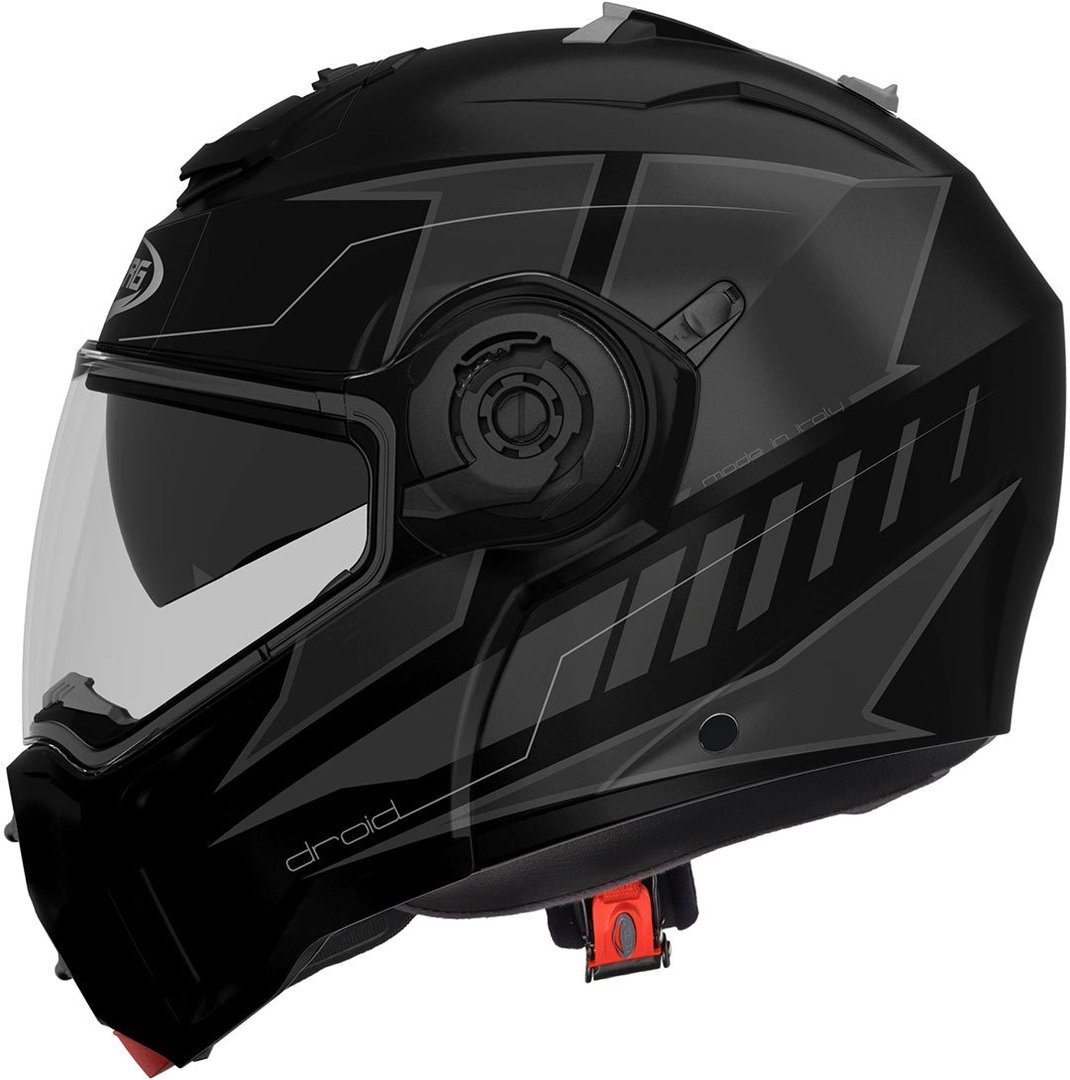 Caberg Droid Blaze Klapphelm, schwarz-grau, Größe XS für Männer