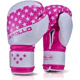 Apollo Boxhandschuhe Männer aus PU Leder | Thai Boxhandschuhe Damen und Herren | für Boxsack, Training, Sparring, Fitness, MMA Handschuhe | Kickbox Handschuhe | Boxing Gloves 12/14/16oz.