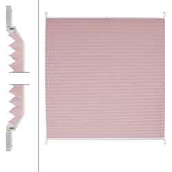 Plissee Faltrollo Rollo Jalousie Plisseerollo Fenster Klemmfix 100x200 cm Rosa