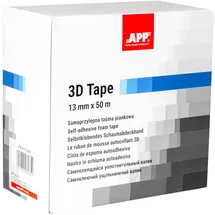 Auto-Plast Produkt APP 3D Tape Schaum Abdeckband | Schaumklebeband I Foam Masking Tape | Schaumdichtband | Lackierzubehör | Rolle 13mm x 50m