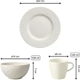 Villeroy & Boch Manufacture Rock blanc Frühstücks-Set, 6tlg EC