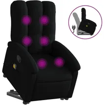 vidaXL Massagesessel mit Aufstehhilfe Stoff 93 x 101 x 93 cm Schwarz